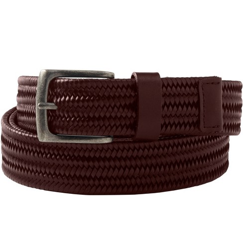 Kingsize Men's Big & Tall Stretch Leather Braided Belt - Big - 4xl ...