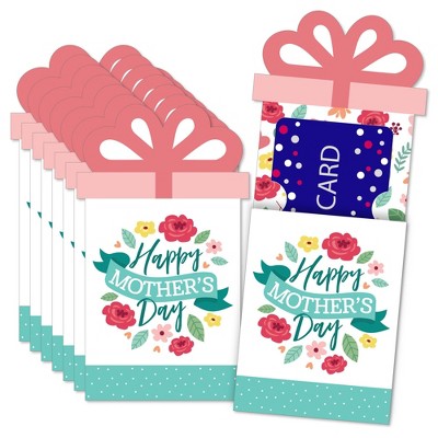 Big Dot Of Happiness Best Mom Ever - Mother's Day Money and Gift Card  Holders - Set of 8