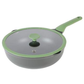 Kenmore Theodore 13 Inch Nonstick Cast Aluminum Saute Pan with Lid