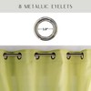 Evideco French Home Goods Double Layer Window Curtain Drape, Elegant Two-Tone Sheer Curtain - Ideal for Living Room, Bedroom Décor, 95x55 Inches - 4 of 4