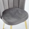 CAVINAS Modern Velvet Dining Chairs (Set of 2) with Gold Metal Leg,Accent Armchairs for Dining Room, Living Room - 4 of 4
