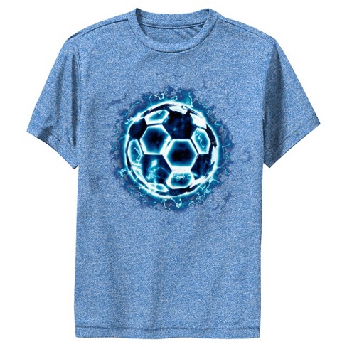 Boy's Lost Gods Blue Electricity Soccer Ball Performance Tee - image 1 of 4