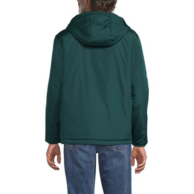 Lands' End Men's FeatherFree Insulated Hooded Jacket - Large - Deep Pine — фото 4