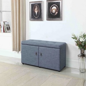 18" Shoe Storage Ottoman - Ore International - 1 of 4