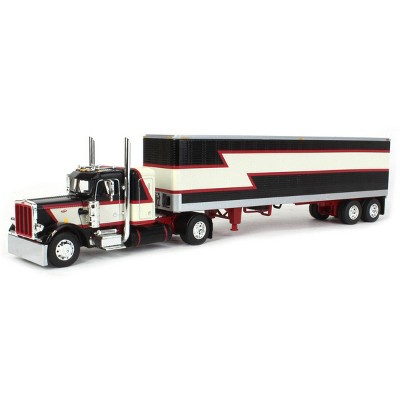 First Gear Dcp 1/64 Black/cream/red Peterbilt 359 W/ 36