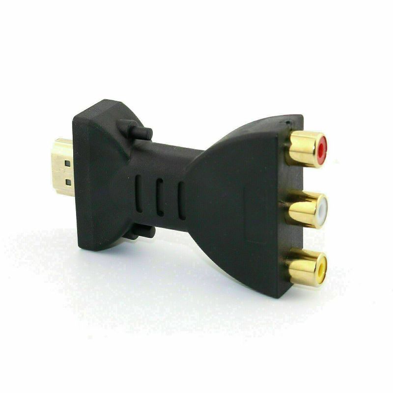 Sanoxy HDMI Male to 3 RCA Female Composite AV Video Audio Adapter Converter for TV PC, 1 of 3
