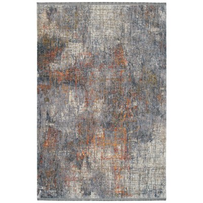 LunaLulinlk Lavender Color Modern, Abstract, Cut Pile 1'10" x 2'6" Rectangle Throw Rug
