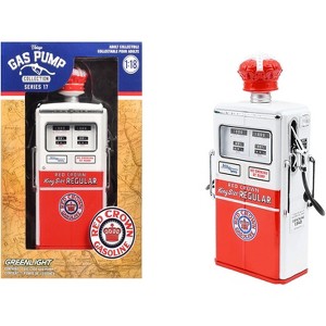 1954 Tokheim 350 Twin Gas Pump "Red Crown Gasoline" White & Red "Vintage Gas Pumps" Series 17 1/18 Diecast Replica by Greenlight - 1 of 3