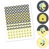 Big Dot of Happiness Honey Bee - Baby Shower or Birthday Party Round Candy Sticker Favors - Labels Fits Chocolate Candy (1 sheet of 108) - 2 of 4