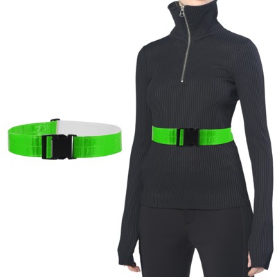 Unique Bargains Adjustable High Visibility Running Reflective Belt for Motorcycling Cycling