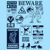 Men's Jurassic World: Dominion Beware Dinosaur Message Collage T-Shirt - 2 of 4