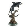 SPI Home Metal Dolphin and Undersea Friends Figurine – 12" Ocean-Themed Marine Sculpture, Coastal Decor Accent - 2 of 4
