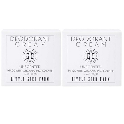 Little Seed Farm All Natural Deodorant Cream, Aluminum Free Deodorant for Women or Men, (2.4 Oz) - Unscented - (PACK OF 2) - image 1 of 4