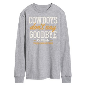 Men's - Yellowstone - Cowboys Don't Say Goodbye Long Sleeve Graphic T-Shirt - 1 of 4