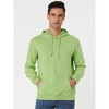 Lars Amadeus Men's Long Sleeves Solid Drawstring Pullover Hoodie Sweatshirt - 2 of 4