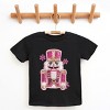 Pink Snowflake Nutcracker Patchwork Print - Youth Short Sleeve Graphic T-Shirt and Toddler Short Sleeve Graphic T-Shirt - 2 of 3