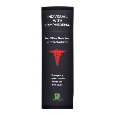 ProtectMe Medical Identification Car Seat Belt Cover Should Strap - Individual with Lymphedema
