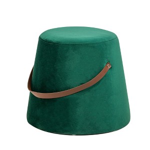 Nordlys Bouclé with Rope Pouf Vintage Style Upholstery Living Room - 1 of 4