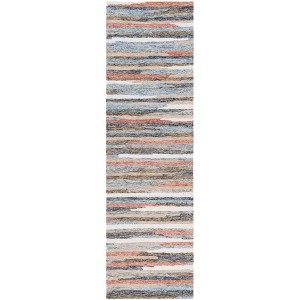 Ebony EBN778 Hand Tufted Indoor Runner Rug - Rust/Beige - 2'3"x8' - Safavieh - 1 of 4