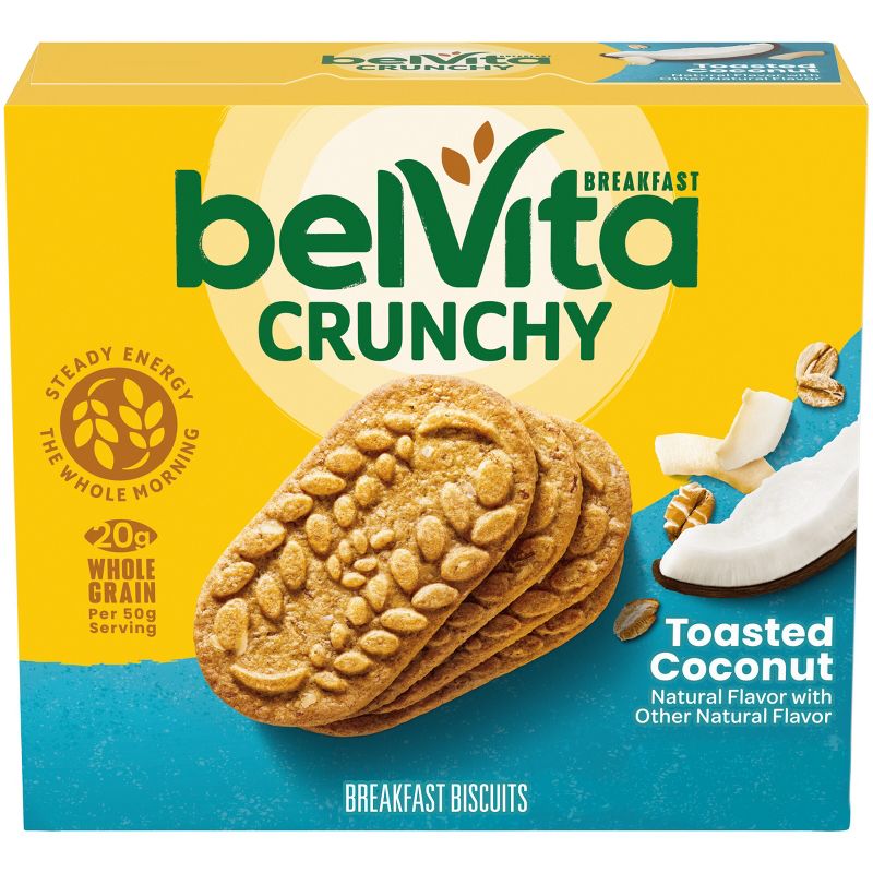 belVita Toasted Coconut Breakfast Biscuits - 5 Packs, 1 of 22