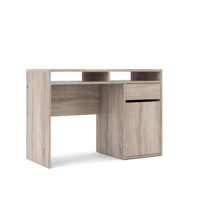 1 Drawer 1 Door Desk in Brown - Tvilum