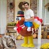 Joyfy Thanksgiving Ride-on Turkey Inflatable Costume, Blow up Costume for Halloween Thanksgiving Cosplay Outdoors Party Decoration - 2 of 4