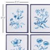 Plum & Post Indigo Watercolor Botanical Prints Set Of 4 - 2 of 2