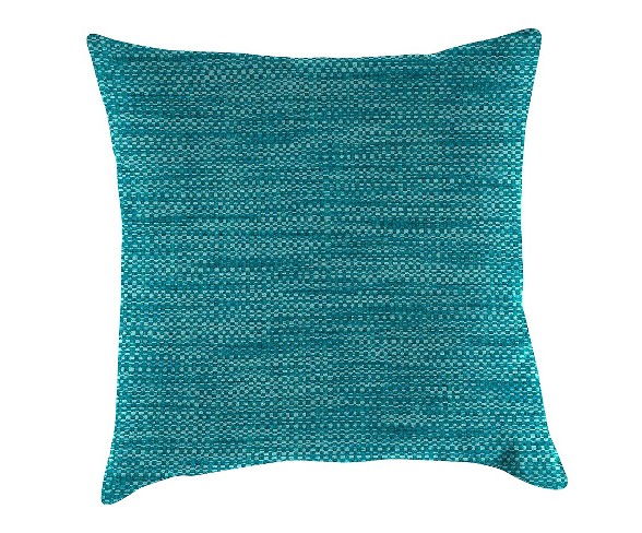 Outdoor Throw Pillow Set Jordan Manufacturing Lagoon Turquoise