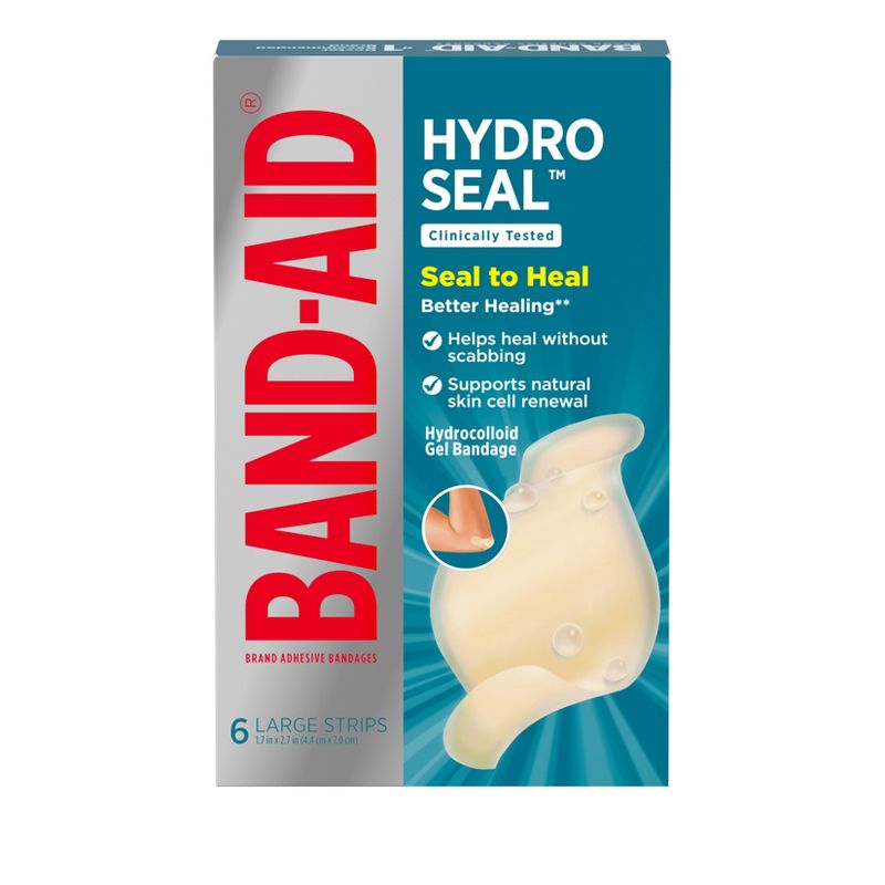 Band-Aid Brand Hydro Seal Large All Purpose Adhesive Bandages- 6ct, 4 of 10