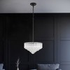 CityFurn 6-Light Modern Tiered Chandelier with Glass Shades - 2 of 4
