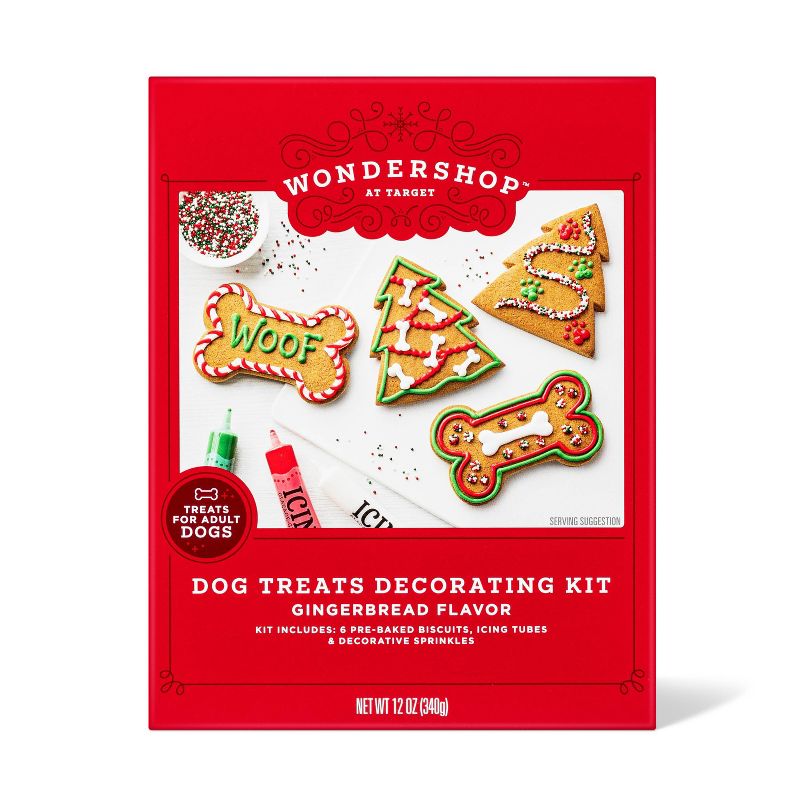 Dog Treat Decorative Kit Gingerbread Flavor For Adult Dog - 12oz - Wondershop&#8482;, 1 of 8