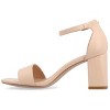 Journee Collection Women's Valenncia Narrow Width SuperNatural Shades Open Square Toe Ankle Strap Sandals - 2 of 4