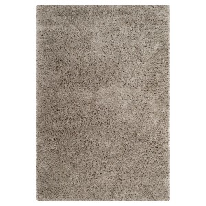 Silver Solid Tufted Area Rug - (4