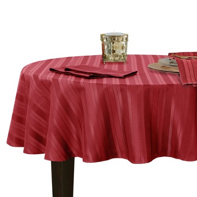 Elrene Denley Stripe Jacquard Stain Resistant Tablecloth ~ Elrene Home Fashions