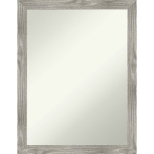 21" x 27" Non-Beveled Dove Gray Wash Square Wall Mirror - Amanti Art - 1 of 4