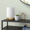 Hudson and Canal 9" Tall Uplight Mini Lamp with Fabric Shade - 3 of 4