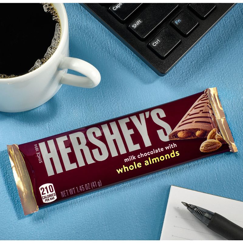 Hershey&#39;s Milk Chocolate with Almonds Candy Bars - 6ct, 6 of 8