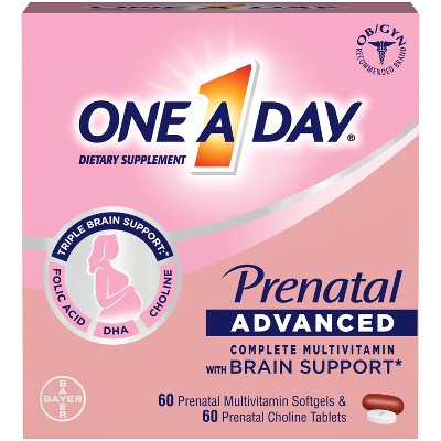 One A Day Women's Prenatal Vitamin + Choline - 60ct