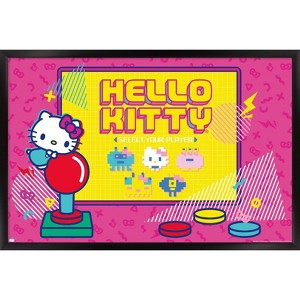 Trends International Hello Kitty - Kawaii Arcade Framed Wall Poster Prints - 1 of 4