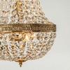 ALOADECOR Vintage Basket Chandelier French Country Decor With Crystal Accents - 4 of 4
