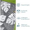 Waterproof Outdoor Reversible Rug, Boho Leaves Plastic Straw Mat for Patio, RV, Deck, or Beach - 4 of 4
