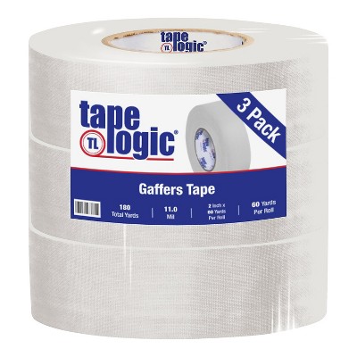 Tape Logic Gaffers Tape 11.0 Mil 2" x 60 yds. White 3/Case T98718W3PK