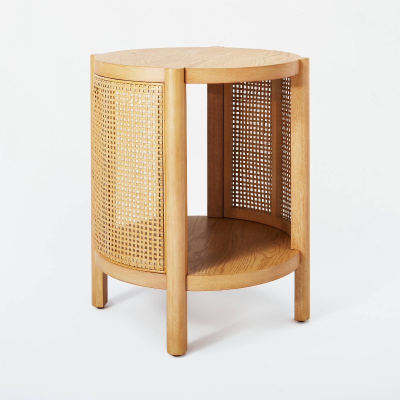 Portola Hills Woven Accent Table - Threshold™ designed with Studio McGee, 1 of 12