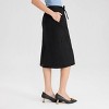 Women's Faux Suede Drawstring Midi A-Line Skirt - A New Day™ - 3 of 4