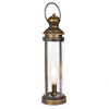 Alpine Corporation 21" Battery Gold Metal and Glass LED Indoor Outdoor Decorative Lantern Off-White: Iron Craftsmanship, 1-Year Warranty - 2 of 4