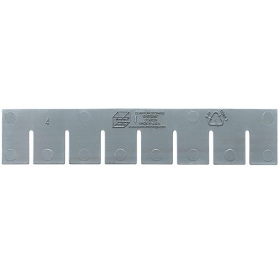 Quantum Storage Systems Long Divider, For Use With Dg91025, Gray (Pack Of 6), Made In Usa