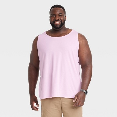 Men's Big & Tall Standard Fit Tank Top - Goodfellow & Co™ Pink 4xl