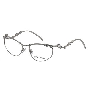 Swarovski SK 1015 4001 Womens Irregular Eyeglasses SIlver 55mm - 1 of 4