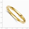 Black Bow Jewelry 6mm 14k Yellow Gold Domed Omega Chain Bracelet, 7 Inch - 2 of 3