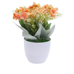 Unique Bargains Artificial Plants Oil Painting Style Lewisia Plastic 2.95"x2.95"x7.87" 1 Pc - 1 of 4